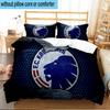 Copenhagen Lion Emblem 3PCS Print Bedding Set, Includes A Duvet Cover and Two Pillowcases for Bedroom, Dormitory, Suitable for All Seasons