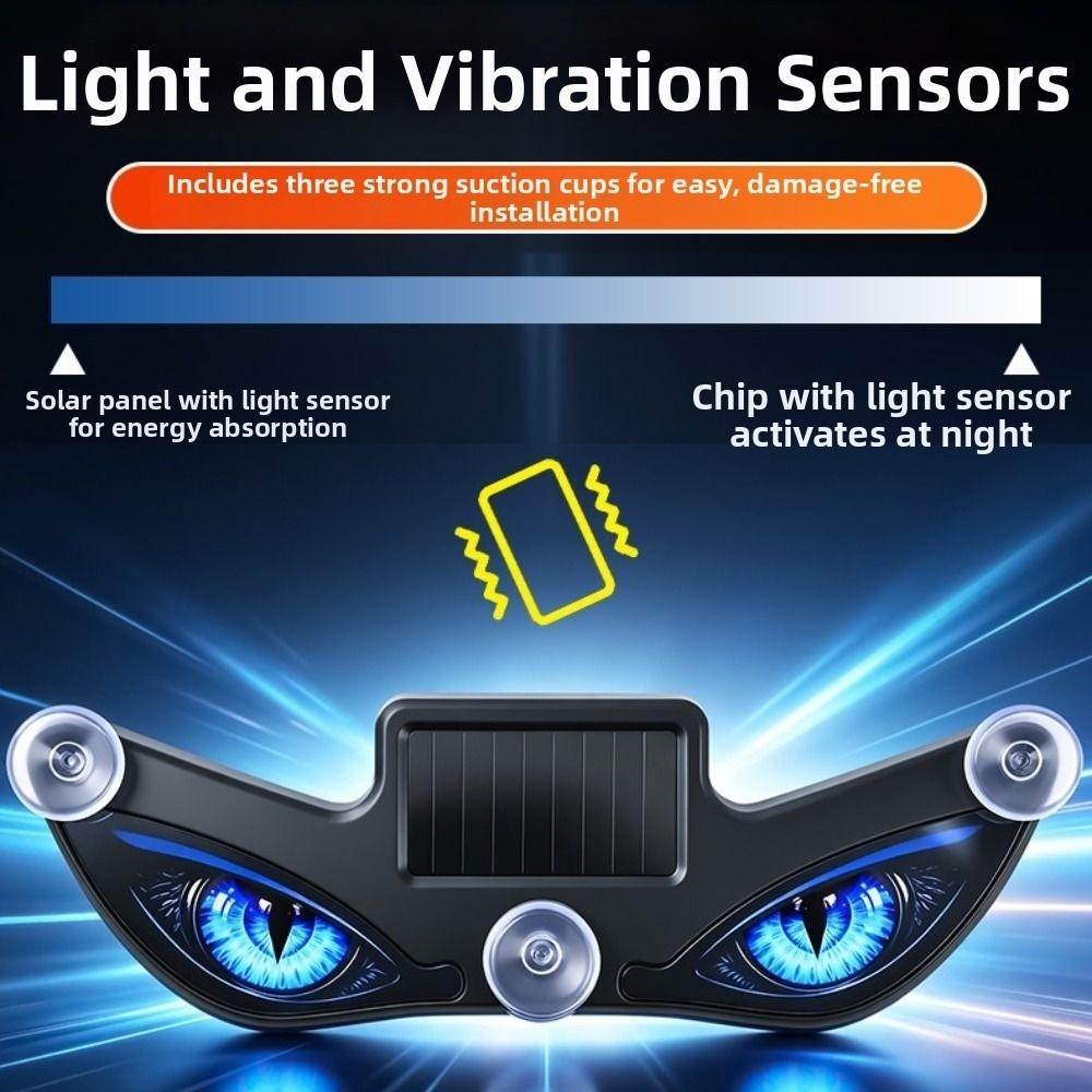 Creative Car Demon Eye Light Suction Cup Installation LED Atmosphere Light Universal