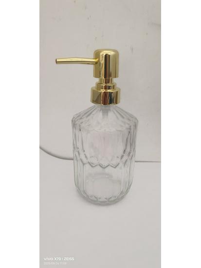 Luxurious Large-Capacity Glass Hand Soap and Shower Gel Dispenser Bottle
