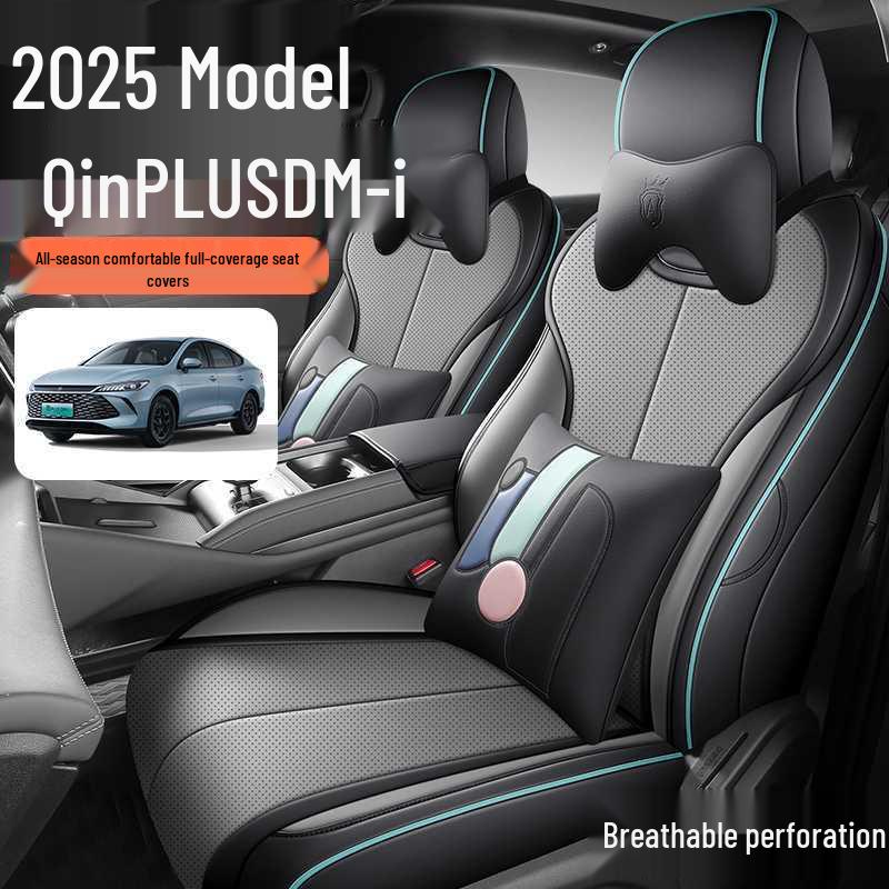 Seat Covers for BYD Qin Plus DM-i (25 pcs), All-Season, Full Coverage for Intelligent Driving Model