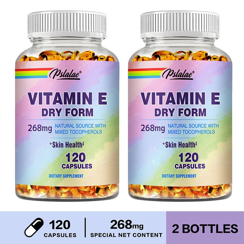 Pslalae Vitamin E 268mg Dry Form Capsules 120pcs — Antioxidant Support, Daily Wellness, Nutritional Support