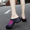 Women's Backless Walking Sneakers Summer Slip-on Mule Shoes Closed Toe Slippers Height Increase Comfort Casual Traveltime Mule