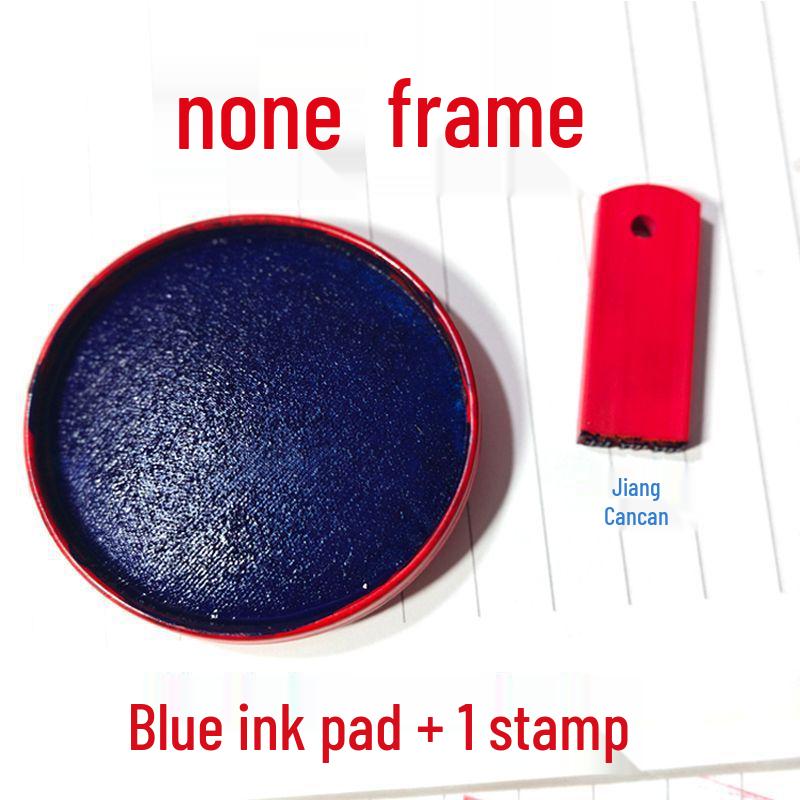 Red Rubber Student Signature Stamp: Accounting & Registration Seal