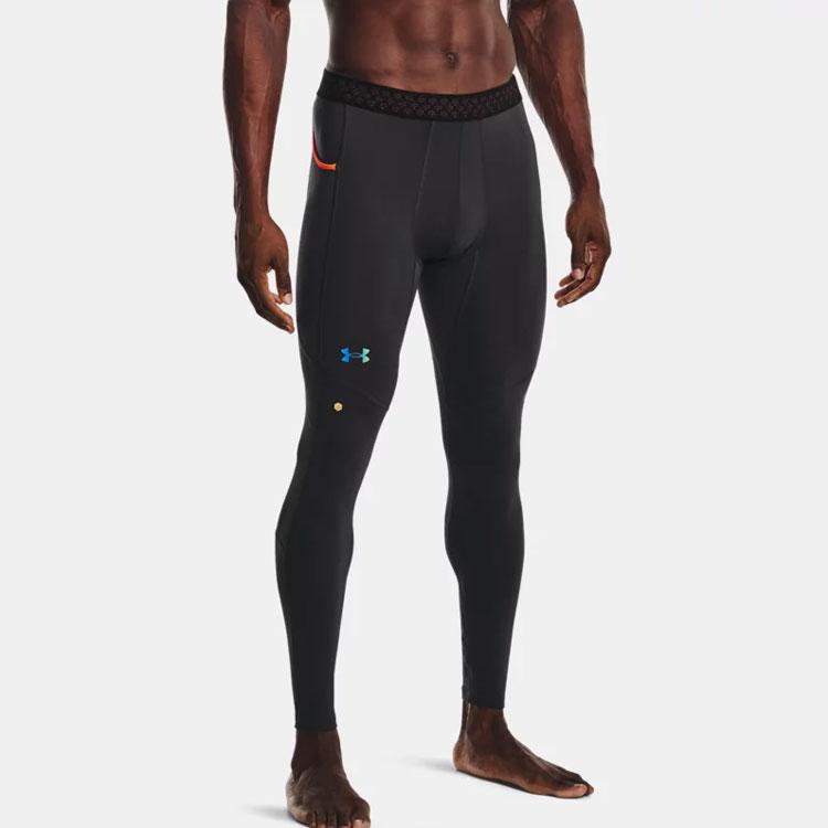 Under Armour Rush Solid Compression Workout Pants Men Pants Gray 1370315-010