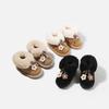 Toddler Girls' Plush Outdoor Leather Boots with Velvet Lining - Winter 2025
