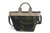Viola Nylon X Gold Tape Tote Gray D'oro Bag, Medium, Beige, VIO-V-2037-BE