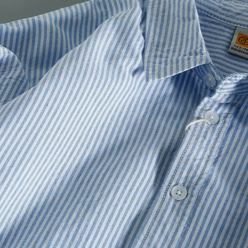 Export Good Goods Factory Tail Order High Quality Spring and Autumn Thin Stripes Men Long Sleeves Shirt OEM Goods Original Single Shirt Fashion