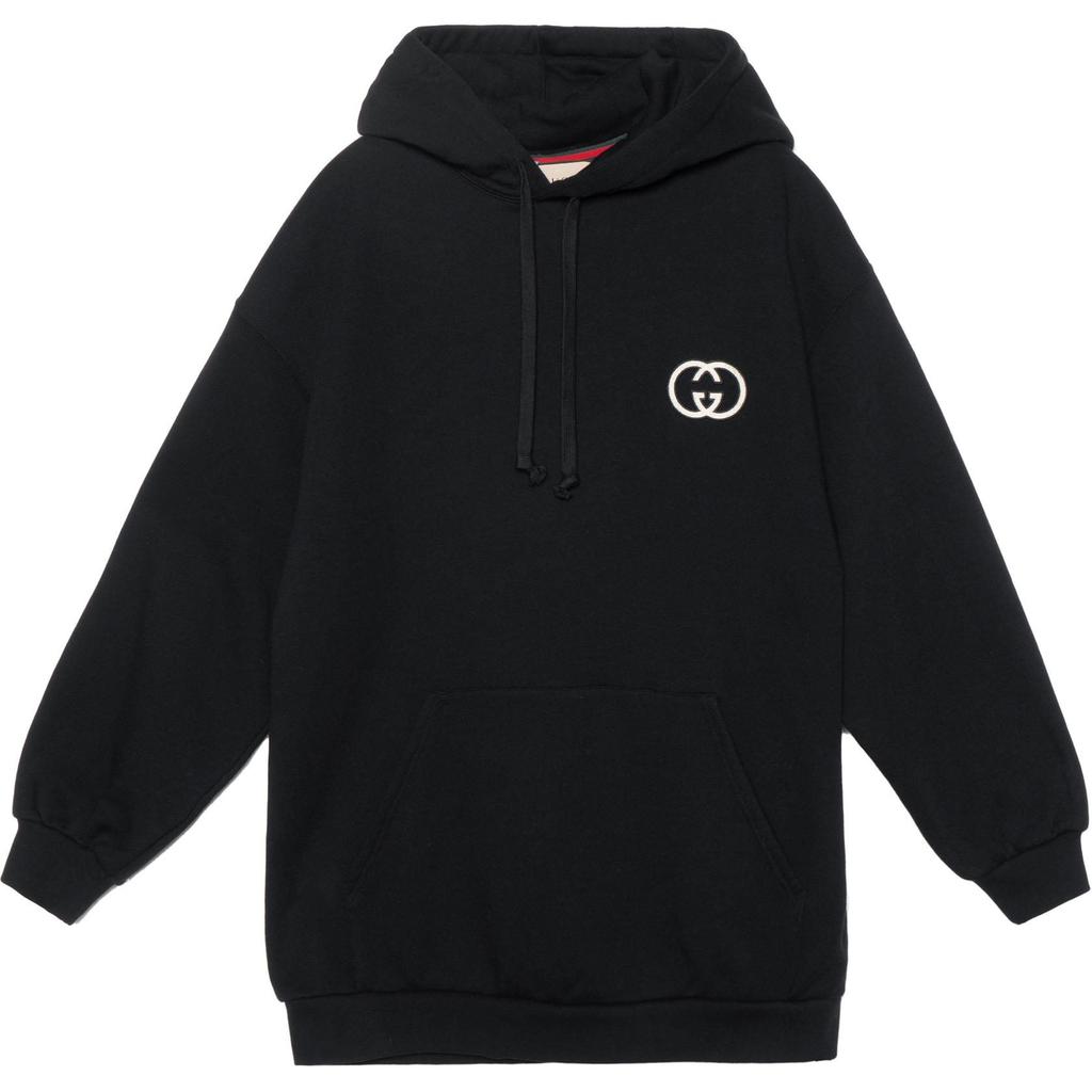 Gucci Sweatshirts Women's Black Hooded Moderate Regular 753595-XJFV9-1043