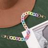 1PC Plastic Chain Female Mobile Phone Phone Case Acrylic Buckle Chain Macaron Color Lanyard Anti Loss And Anti Drop Multiple Sizes