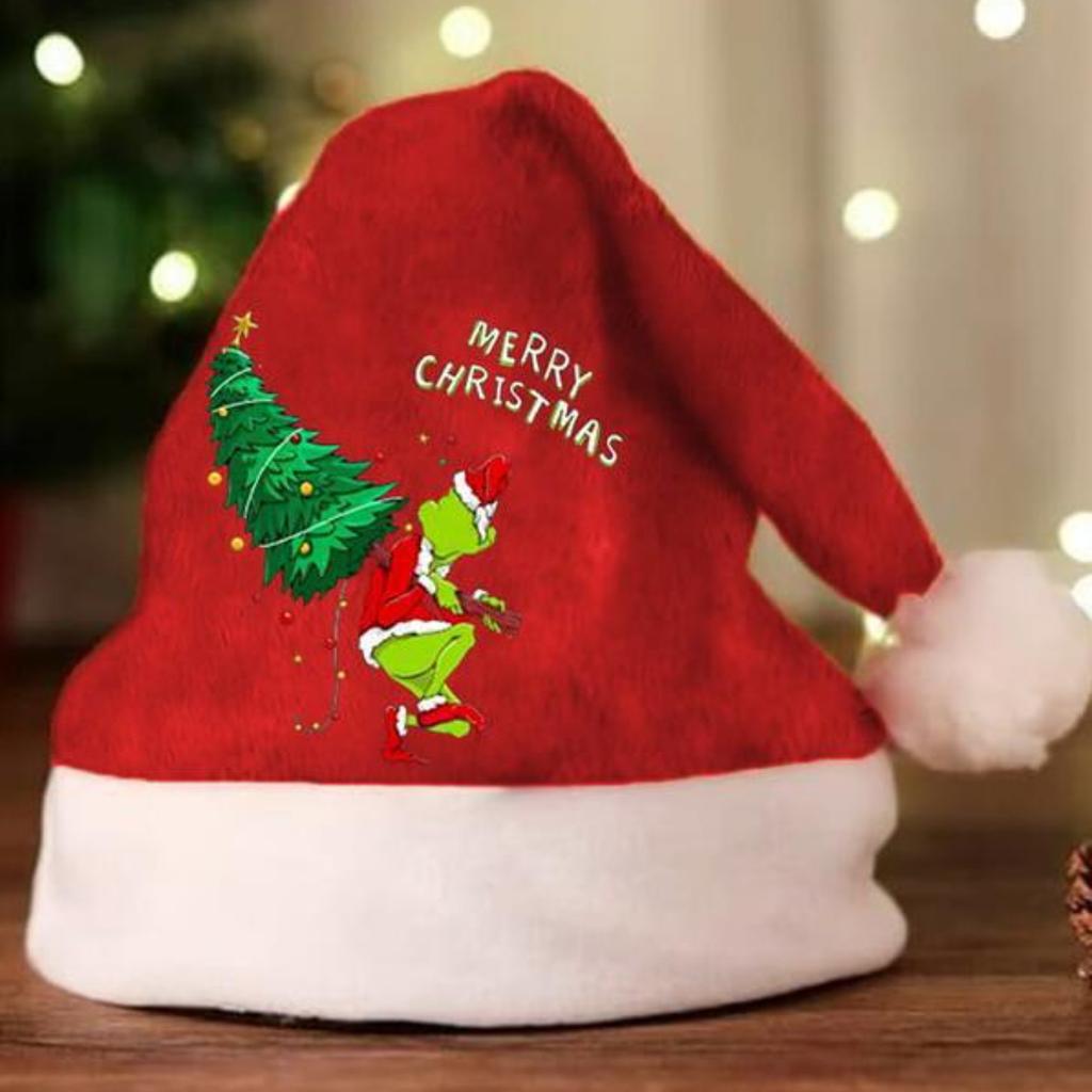 Decorațiuni de Crăciun Pentru Adulți Căciuli de Moș Crăciun de Pluș