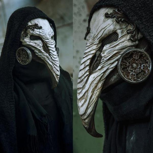 Bird Mask Long Nose Beak Cosplay Retro Steampunk Props For Halloween Costume Props