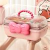 Hair Accessory Storage Box, Headband Necklace, Guka Large Capacity Household Transparent Cover, Layered Desktop, Children's Hair Accessory Storage