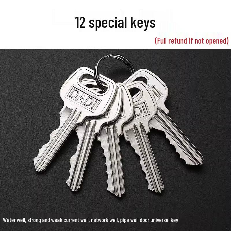 Set de 12 chei universale pentru cilindrul de blocare pentru uși utilitare și anti-incendiu