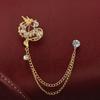 Suit Brooch for Men Auspicious Dragon & Women Collar