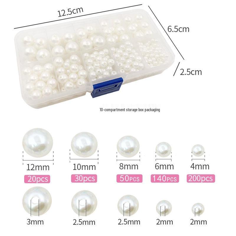 720-Piece Pearl and Star Spacer Bead Set for DIY Jewelry: Bracelet, Earring, Necklace