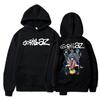 Herbst und Winter Pullover Langarm Locker Weich Sweatshirt Streetwear Mantel Gorillaz Druck Damen und Herren Hoode