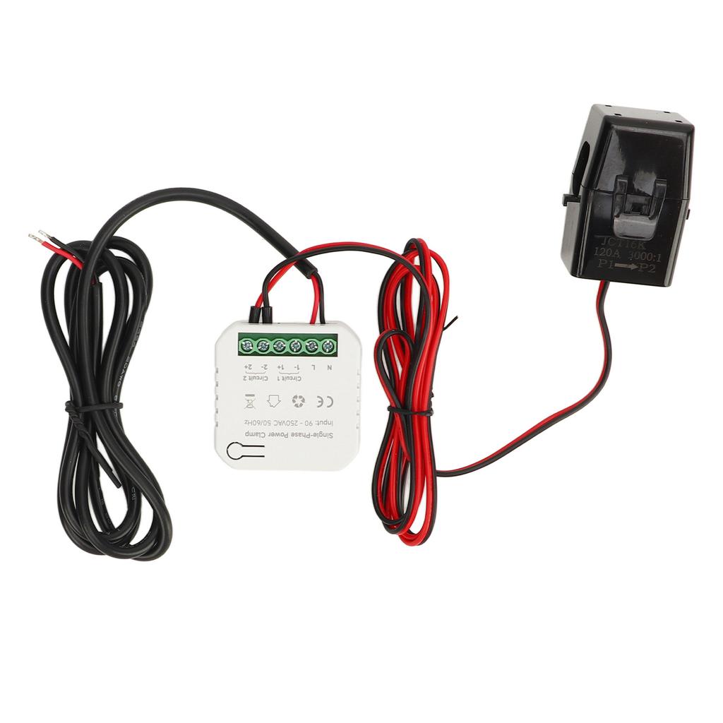 90?Compteur d'énergie intelligent WIFI 250VAC Surveillance en temps réel APP Enregistrement Consommation d'énergie Moniteur KWh