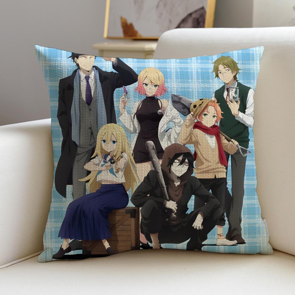 Dark AAngels of DeathS Cushion Cover Breathable and skinfriendly linen pillowcase square removable and washable cushion