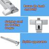 65cm/100cm Hardware Lock Latch Fire Channel Heavy Duty Metal Door Push Bar Panic Exit Device Lock Handle