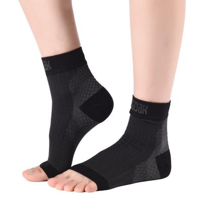 Calcetines para fascitis Plantar con soporte para arco para hombres y mujeres, manga de compresión de tobillo sin dedos, alivio del dolor en el pie, hinchazón del tobillo, 2 uds.