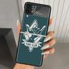 Surfbrett Ästhetik Harte PC Handyhülle Für Samsung Galaxy Z Flip 7 6 5 4 3 Schwarz ZFlip7 ZFlip6 Flip5 Flip4 Flip3 5G Bedruckte Hülle