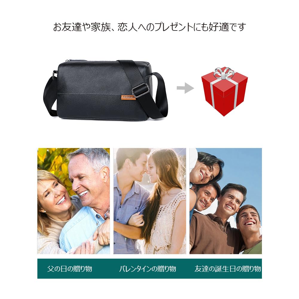 Whatna Natural Cowhide Leather Bag for Crossbody Chest Genuine Small Business Fits iPad Perfect for and Cycling One-Shoulder Men, Bag, Bag, Leather,