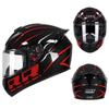 Certified Men's Bluetooth Full-Face Motorcycle Helmet with Trendy Horns for All Seasons.