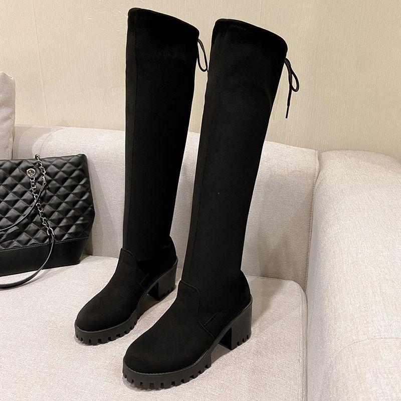 Skillful commuting style, knowledgeable, capable temperament, white-collar women's boots, not tired feet, with skirts, trendy women's shoes
