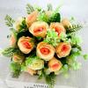 18 Heads Real Happy Reunion Flower 9 Colors Mini Valentine's Day Flowers Photography Photo Gift Natural Simulated Rose