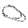 100 Pcs Fishing Ring High Tensile Strength High Tensile Strength Durable Fishing Snaps Lure ConnectorsNo. 7