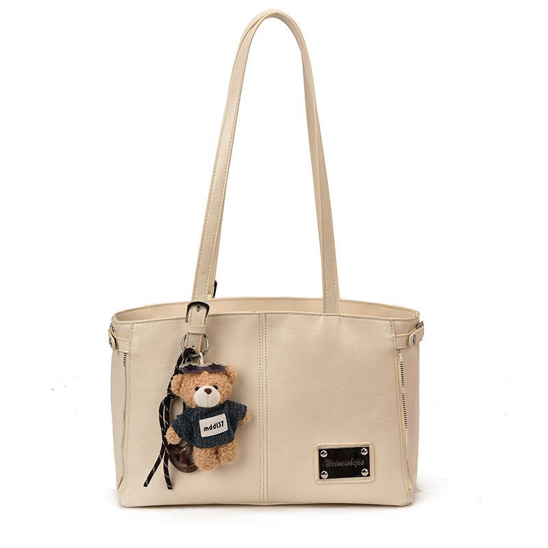 Retro Umhängetasche mit großem Fassungsvermögen Damen Herbstmode vielseitig hochwertig Unterarm-Tragetasche