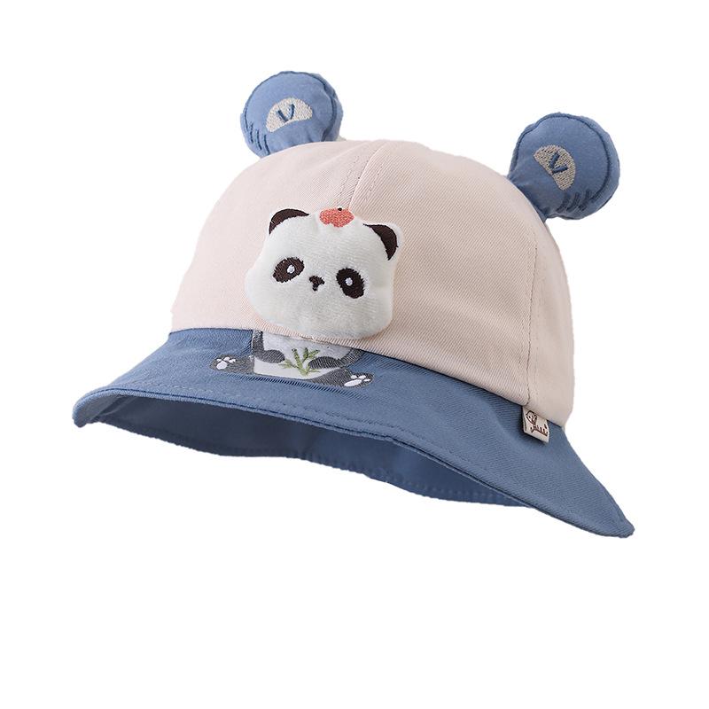 Baby Panda Bucket Hat - Super Cute Cartoon Sun Protection for Boys & Girls, Spring/Autumn Style