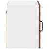 Wall Mounted Glass Cabinet LUCCA 2 Pcs Brown Oak 40 X 31 X 40 Cm