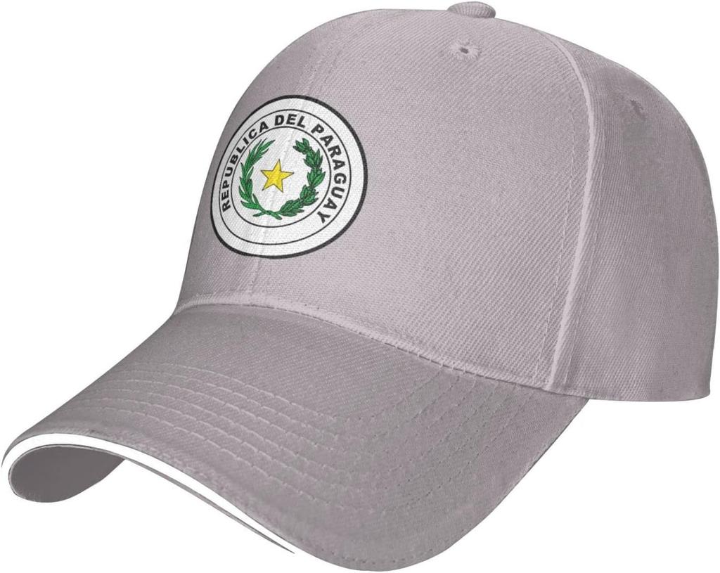 Coat of Arms of Paraguay Baseball Cap Polyester Adjustable Outdoor Sun Hat for Men Women