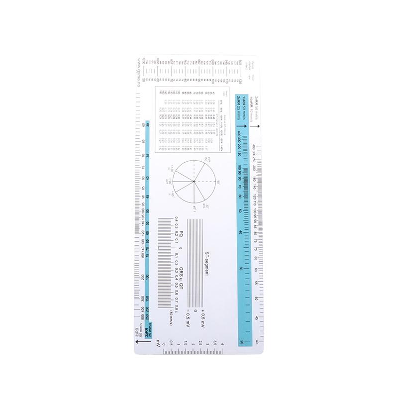 Ecg Ruler Ecg Student Pocket Reference Guide Electrocardiogram Ruler Cardiogram Transparent Soft Heart Rate Ruler