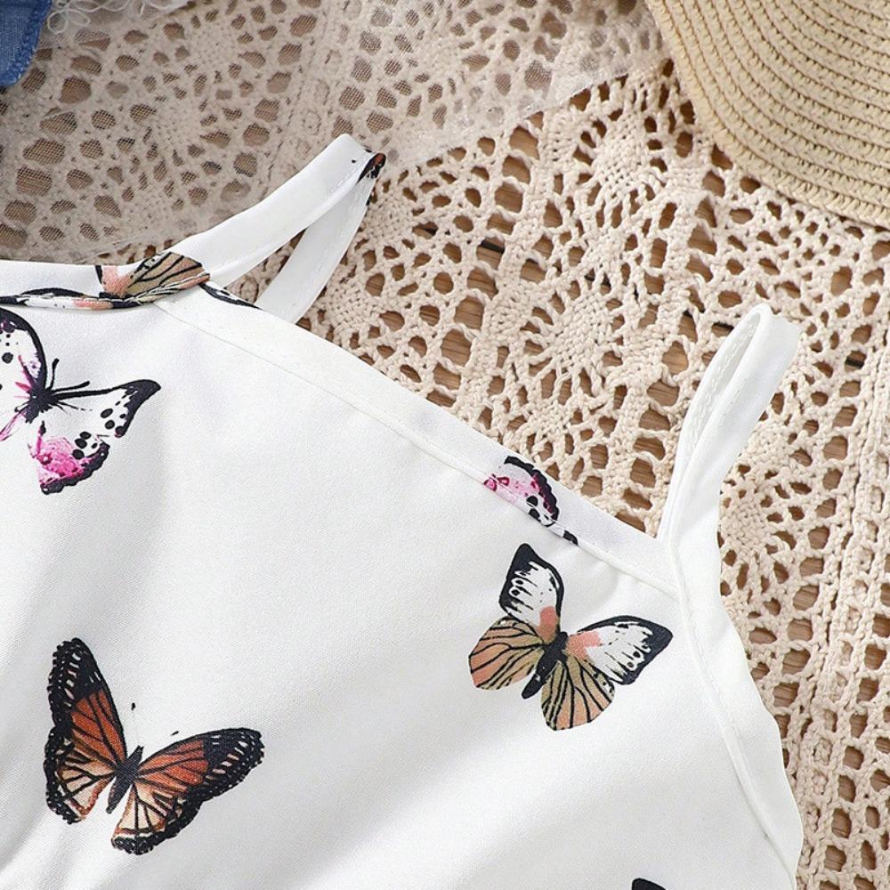 Sweet Girls Baby Dress Set Foreign-style Printing Summer Children 6M-3Y Cake Skirt