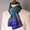 Black Mulberry Silk Men'S Scarf Imitation Silk Silk Scarf Plaid Men'S Middle-Aged And Old Scarf Spring, Autumn And Winter Thin