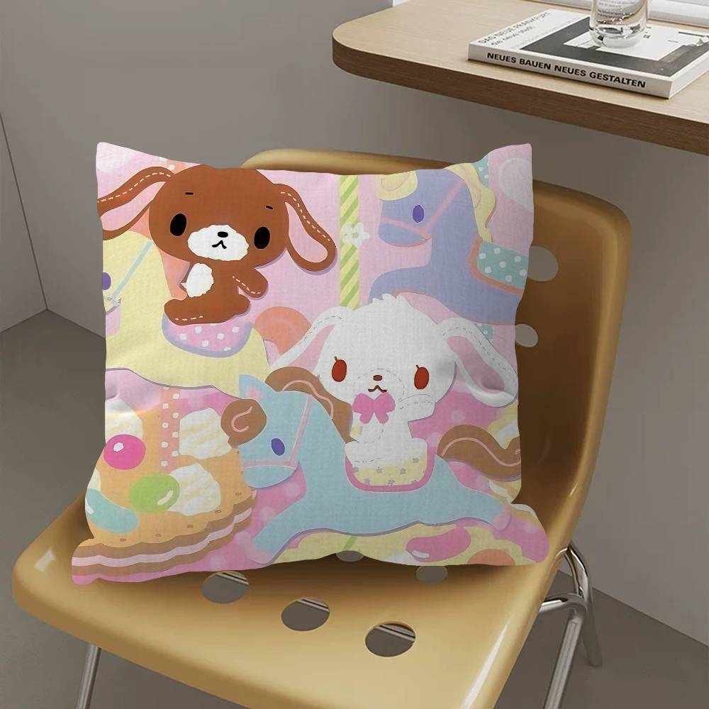 Cartoon S-SugarbunnieS-S Cushion Cover Inches Farmhouse Decor Home Throw Pillow Covers For Couch Decorations