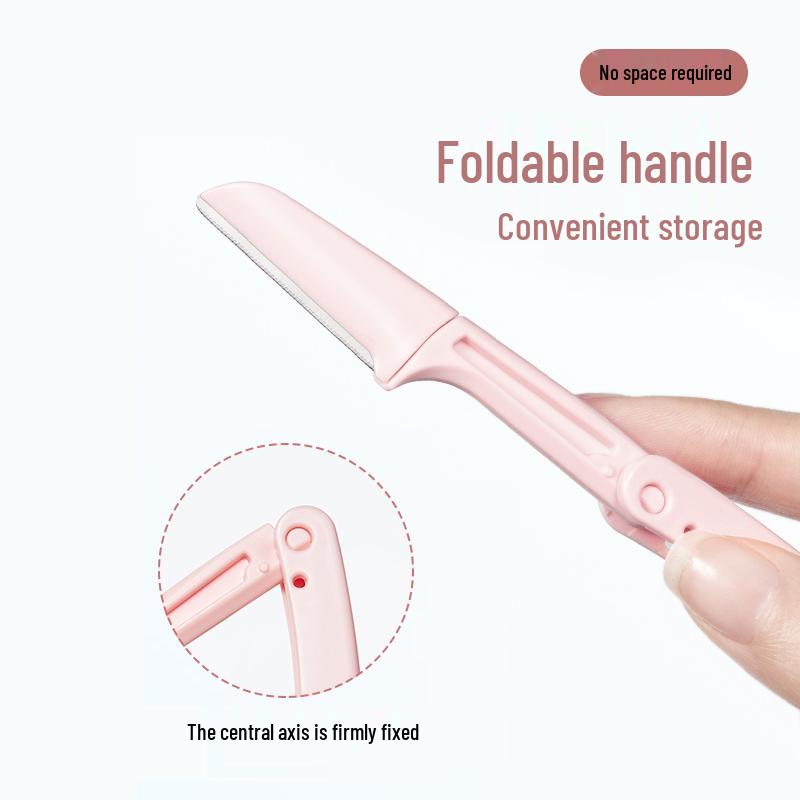 Foldable Safety Eyebrow Trimmer for Beginners - Micro-Distance Design for Precise Shaping