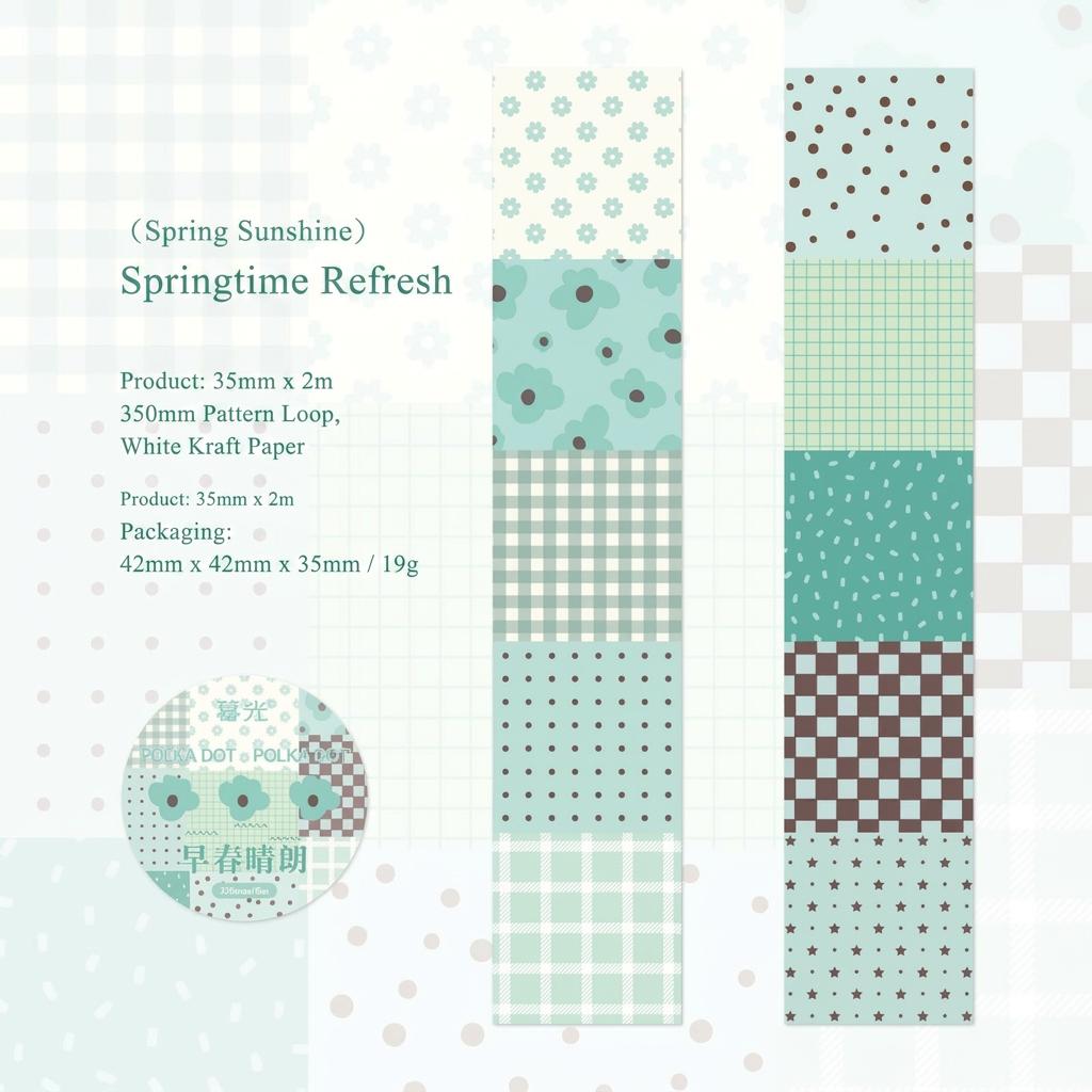 Journal Scrapbooking Tape Clear Printing White Kraft Paper Tape Diy Embellishments Good Adhesion Vintage Washi Tape For Diy