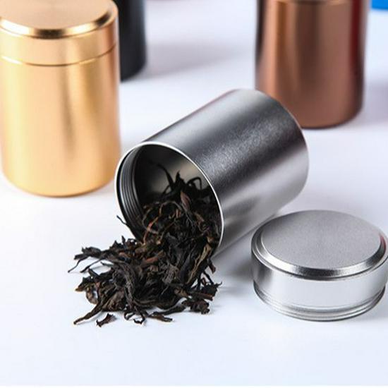 Customizable Small Round Aluminum Tea Can with Logo Option