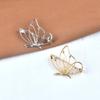Metal Hollow Butterfly Brooch Light Luxury Badge Pin Delicate Women's Brooch  Gifts