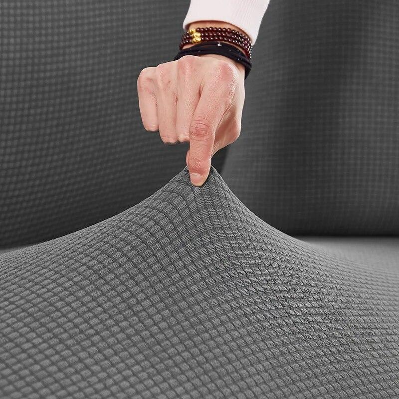 Waterproof Thick Sofa Covers For Living Room Jacquard Solid Color Couch Cover Corner Sofa Slipcovers L Shape Sofa Protector 1PC