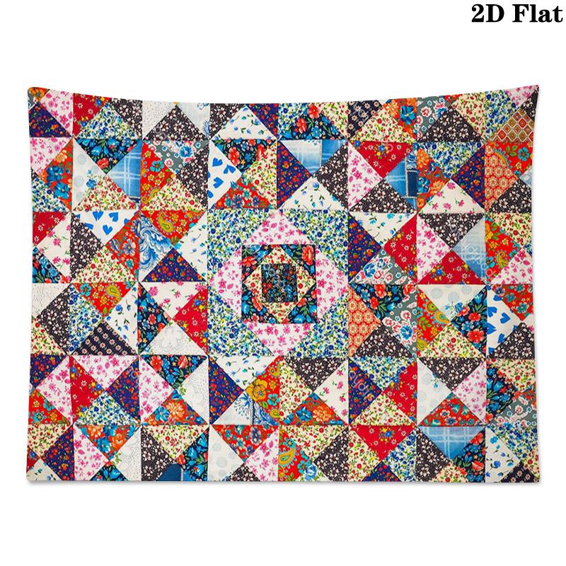 Retro Geometric Pattern Home Decor Tapestry, Wall Hanging, Decorative RV Wall Cloth.MGT0918136