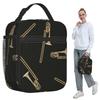 Trombone On Black Insulated Lunch Bag for Kids School Cooler Thermal Food Box Tote Leakproof Lunch Boxes Container