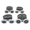 Wielen Bovenste & Onderste Rollen Vervangingsonderdelen Vervangende Runner Set Douchedeur 19/23/25/27mm Accessoires Verstelbaar