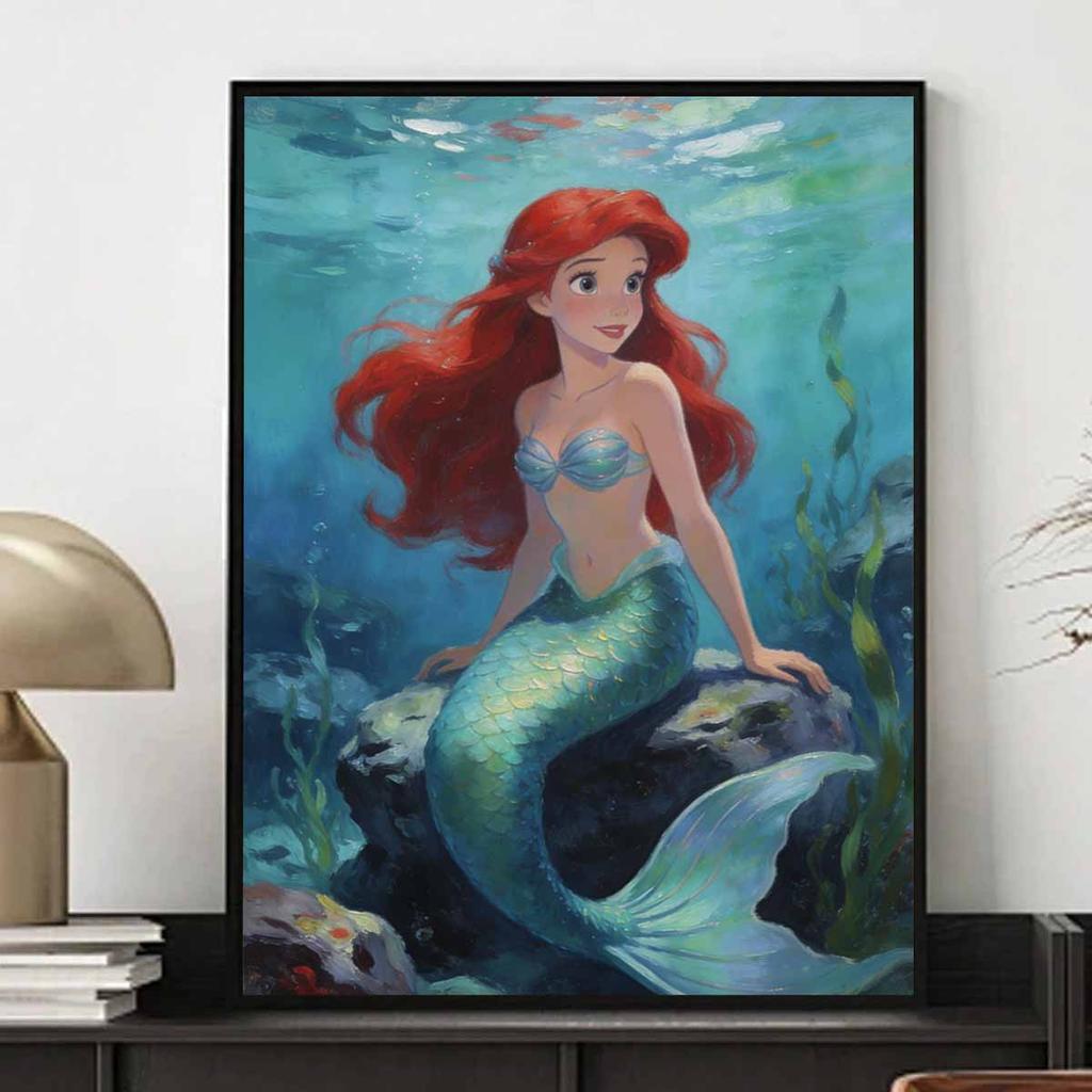 Disney The Little Mermaid Ariel Diamond Painting Art Mosaic Kit Handmade diy5D Home Decor Gift