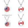 Trendsetting North Geometric American Flag Pendant Necklace Handmade Alloy Design