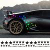 60pcs Five-pointed Star Car Body DIY Stickers Set Racing Side Door Vinyl Decals Auto Hood Sport Competition Style Fits for JDM