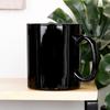 Set of Coffee, Tea, Herbal Mugs, Cup Set, Black x6